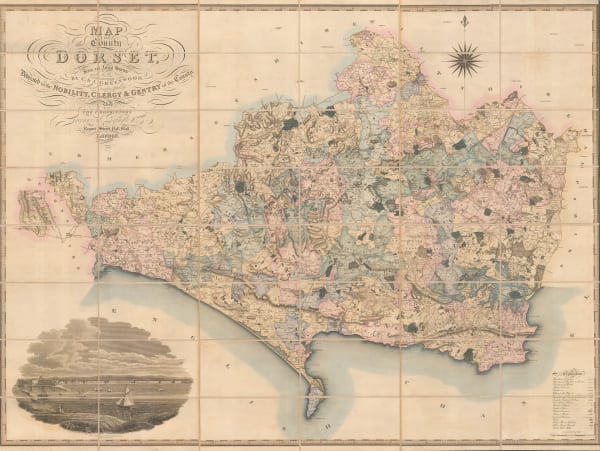 Christopher & John Greenwood, Map of County Dorset, 1826