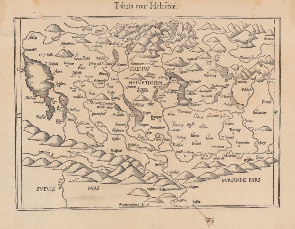 Martin Waldseemüller & Laurent Fries, Switzerland, 1541