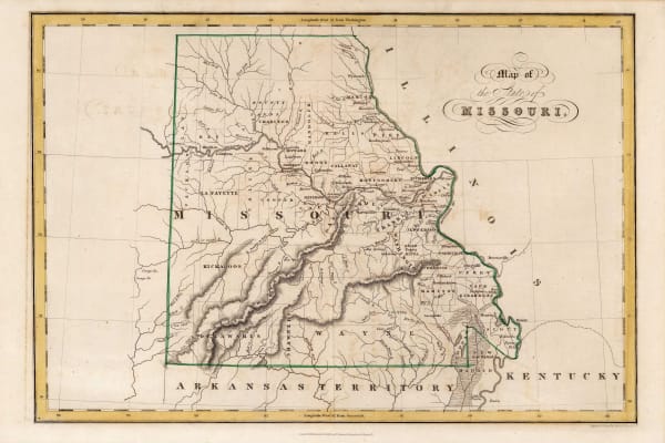 I.T. Hinton, Map of the State of Missouri, 1832