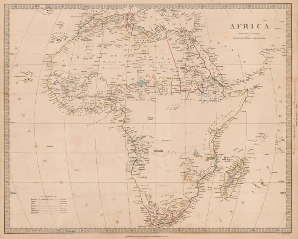 Society for the Diffusion of Useful Knowledge (SDUK), Africa, 1839