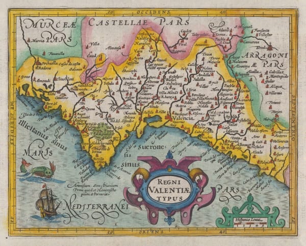Mercator Hondius, Kingdom of Valencia, 1635