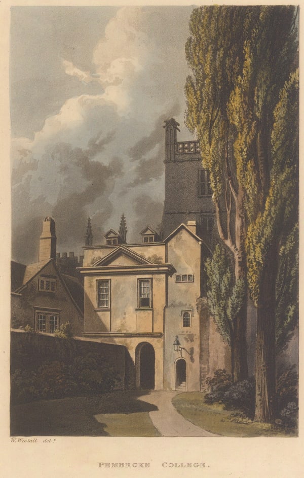 Rudolph Ackermann, Oxford University - Pembroke College, 1814