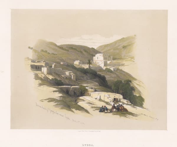 David Roberts, Holy Land - Lydda (Lod), 1839