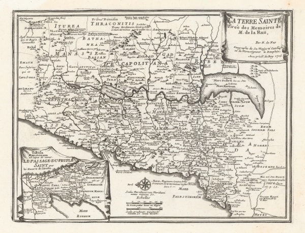 Nicolas de Fer, The Holy Land, 1705