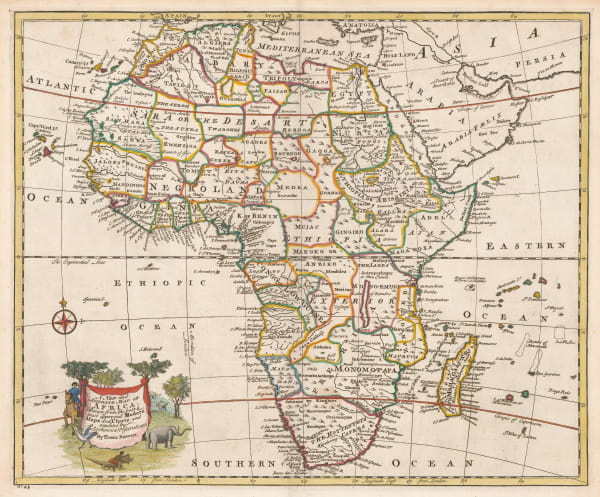 Emanuel Bowen, A New & Accurate Map of Africa, 1747 (c.)