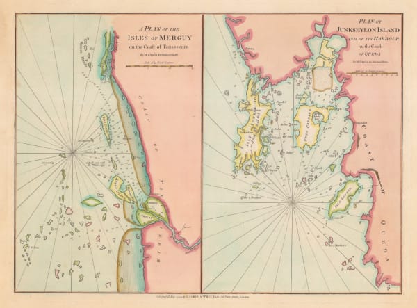 Laurie & Whittle, Phuket and the Mergui Archipelago, 1794
