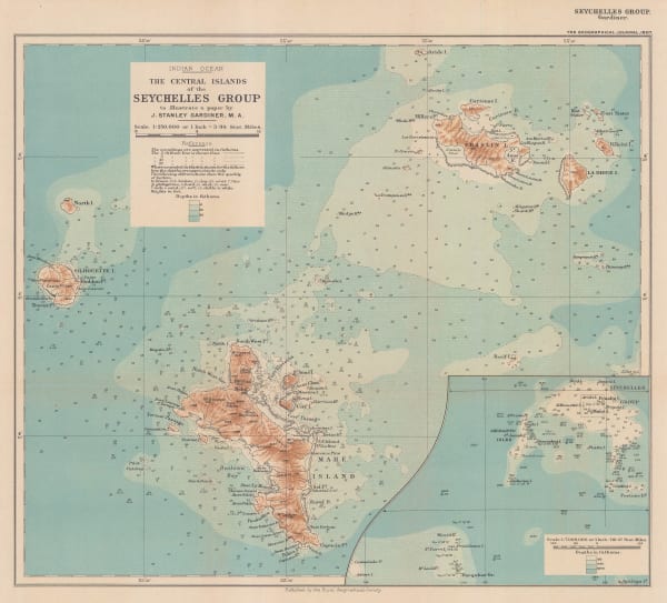Royal Geographical Society (RGS), The Central Islands of the Seychelles Group, 1907