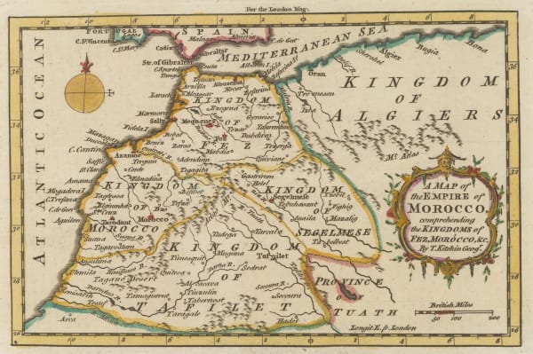 London Magazine, Morocco divided into the four historic kingdoms, 1760