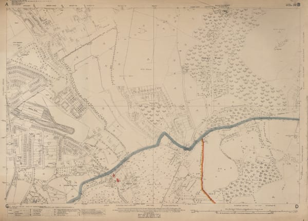 Ordnance Survey, North Hampstead, 1935 c.