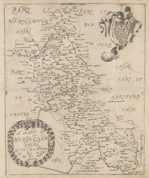 Richard Blome, A Mapp of Buckinghamshire, 1673