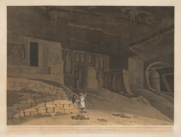 Thomas & William Daniell, India - Mumbai / Bombay, Kanheri Caves at Salsette, 1800