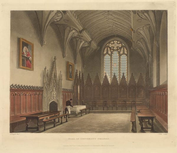 Rudolph Ackermann, Oxford University - University College, 1814