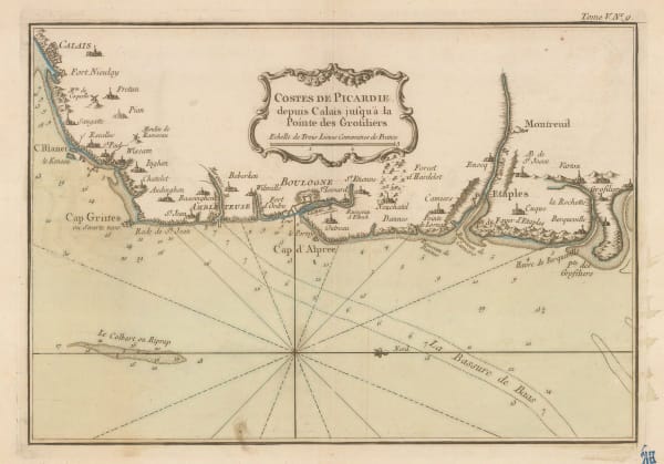 Jacques-Nicolas Bellin, Picardie coast, 1764