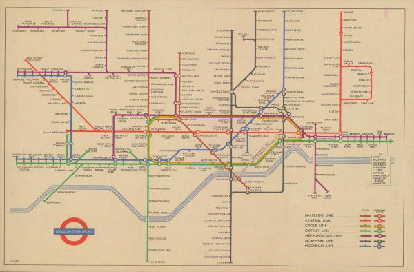 Harry Beck, London Underground Map, 1951