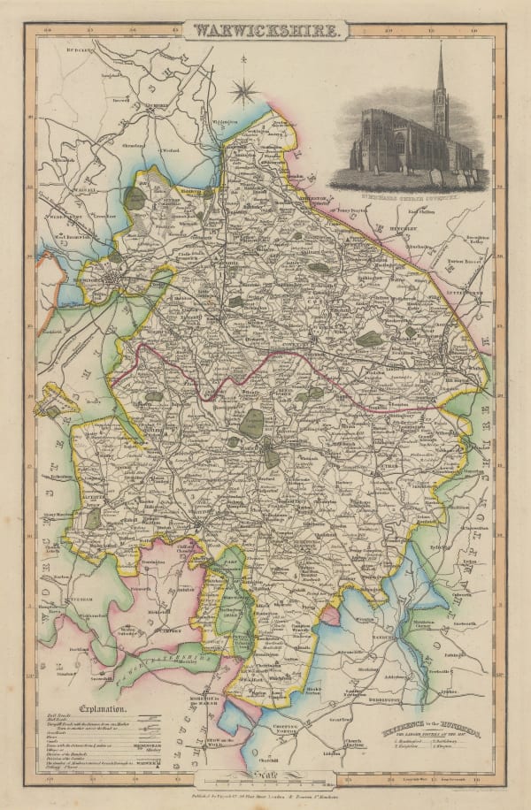 James Pigot, Warwickshire, 1830 c.
