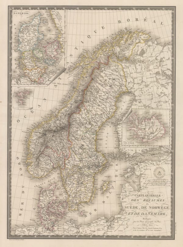 Adrien Brue, Sweden, Norway & Denmark, 1825