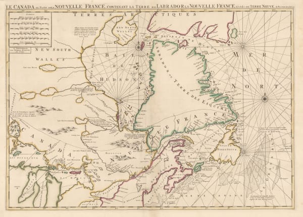 Pierre Mortier, Eastern Canada and Hudson Bay, 1700