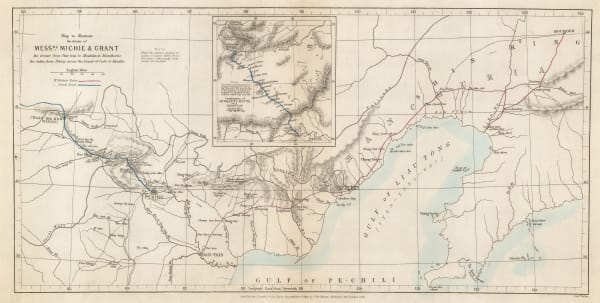 Royal Geographical Society (RGS), Sketch map of Northern China, 1863
