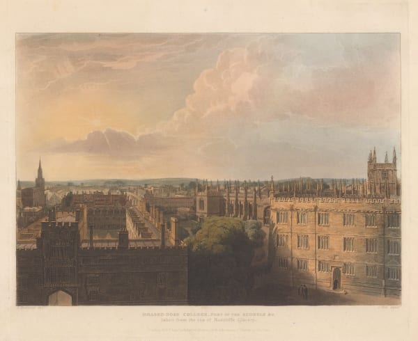 Rudolph Ackermann, Oxford University - Brasenose College, 1813