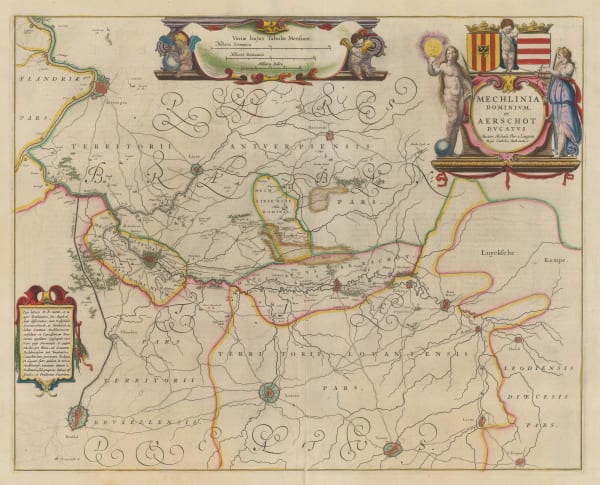 Willem & Jan Blaeu, Mechelen & Aarschot, 1650