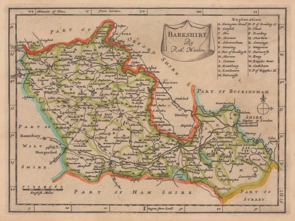 Robert Morden, Barkshire, 1708