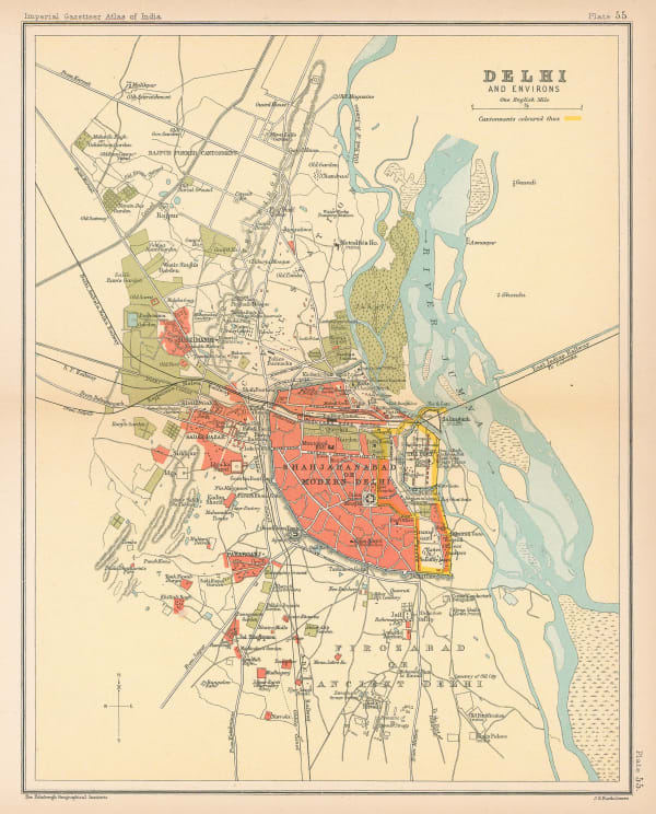 John Bartholomew & Co., Delhi, 1909