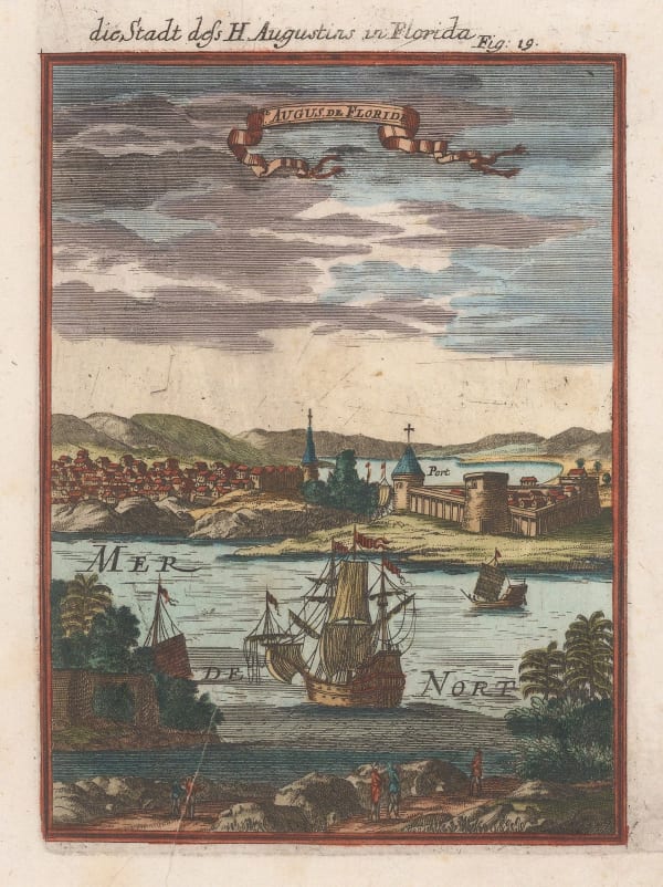 Alain Manesson Mallet, Florida - St Augustine, 1719