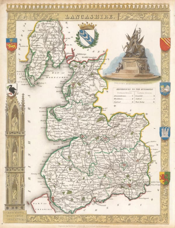 Thomas Moule, Lancashire, 1840 c.