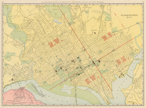 Rand, McNally & Co., Washington, 1895
