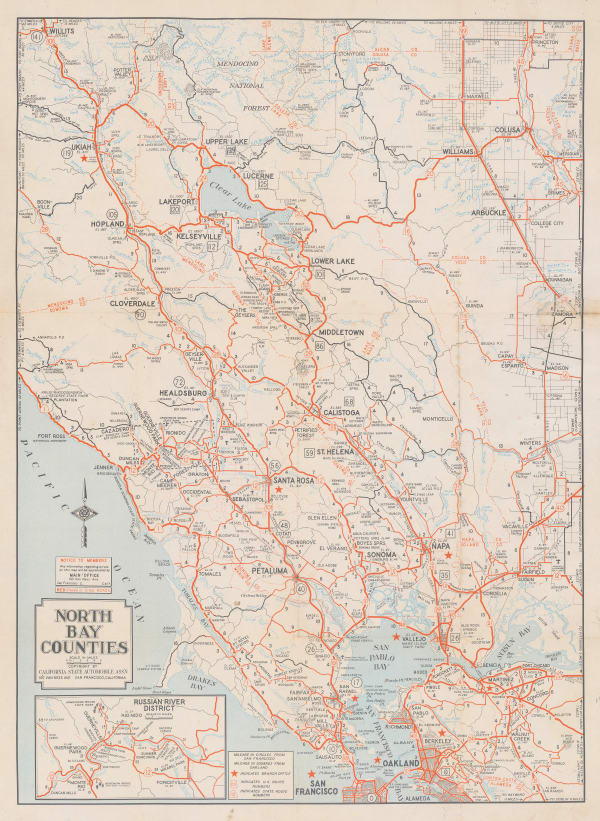 California State Automobile Association, North Bay Counties, 1930 c