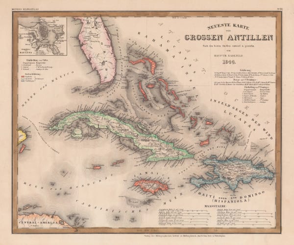 Joseph Meyer, The Greater Antilles, 1844