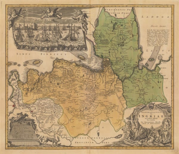 Homann Heirs, St. Petersburg & Leningrad Oblast, 1734