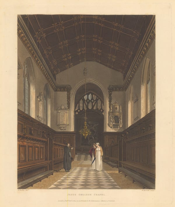 Rudolph Ackermann, Oxford University - Jesus College, 1814