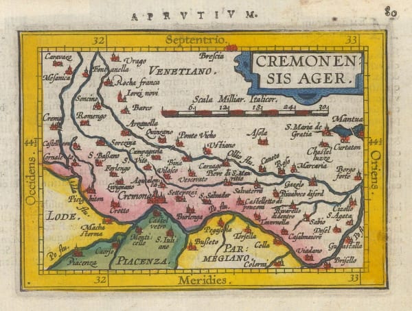 Abraham Ortelius, Cremona, 1601