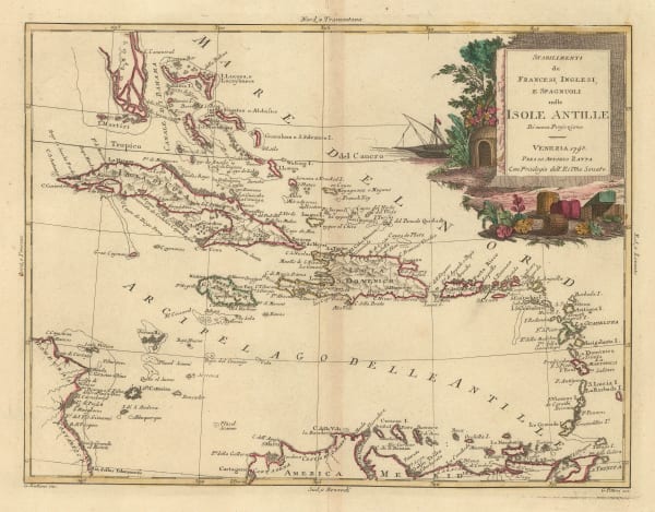 Antonio Zatta, Greater and Lesser Antilles, 1795