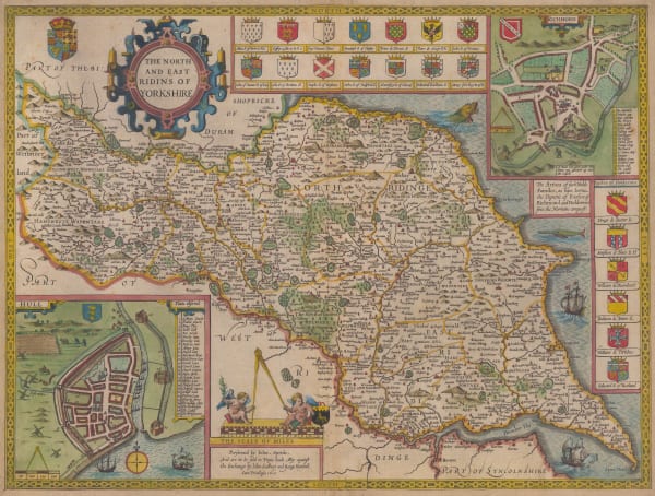John Speed, The North and East Ridins of Yorkshire, 1627