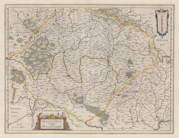 Willem & Jan Blaeu, Franconia, 1650
