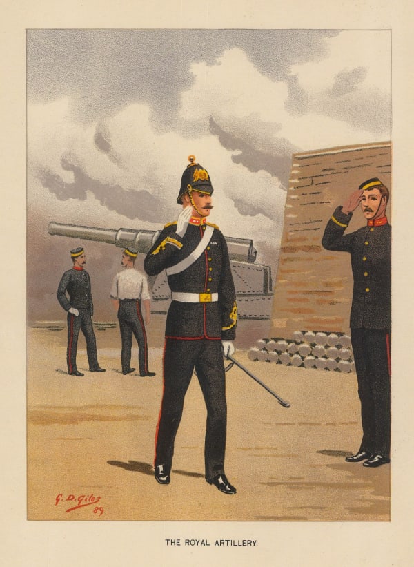 Walter Richards, British Army - Artillery, 1890 c.