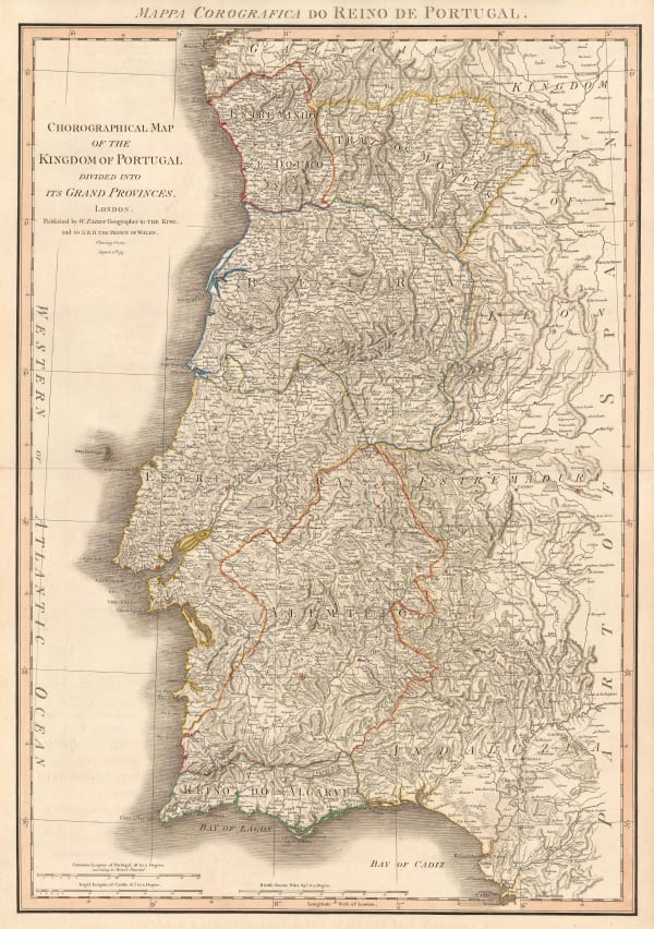 William Faden, Kingdom of Portugal, 1797