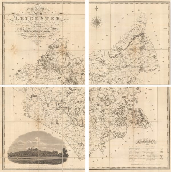 Christopher & John Greenwood, Map of the County of Leicester, 1826