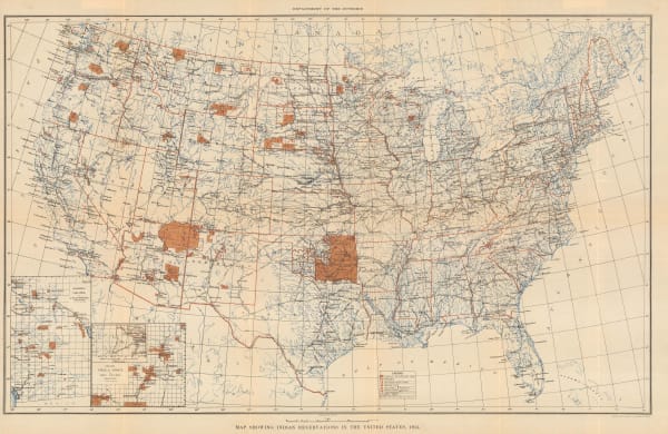 United States Geological Survey (USGS), Indian Reservations in the United States, 1915, 1915