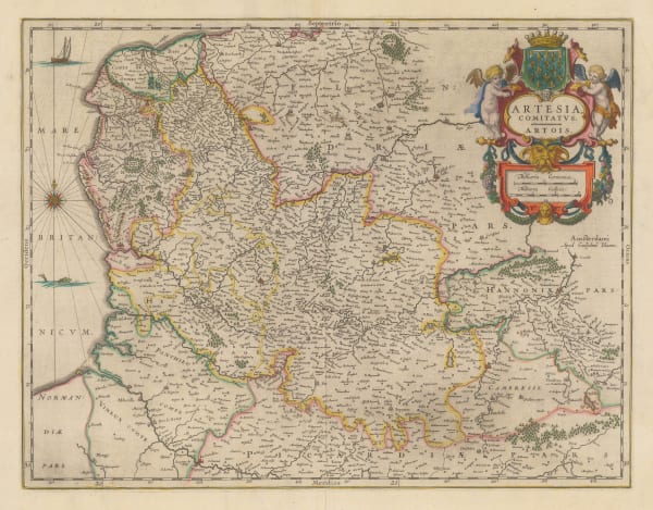 Willem & Jan Blaeu, Pas-de-Calais, 1650