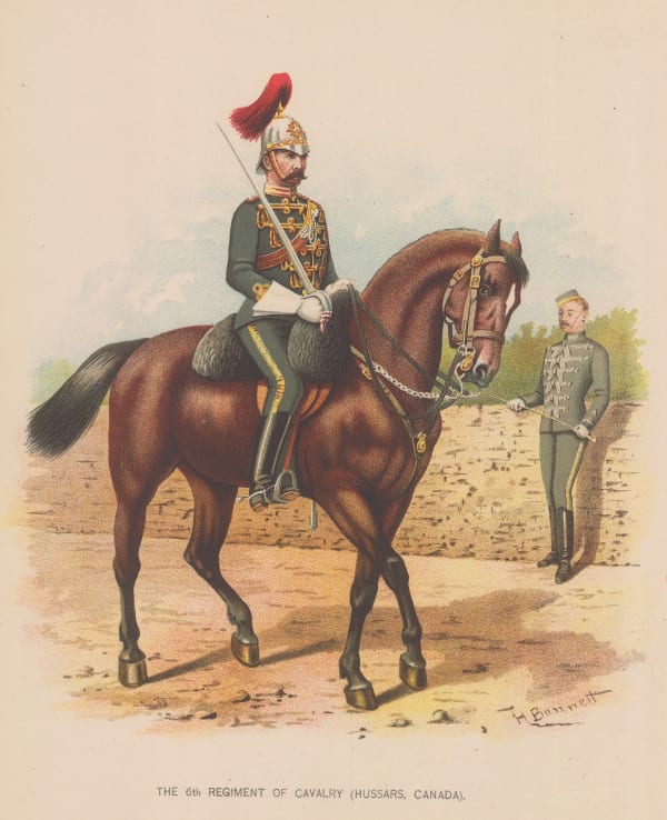 Walter Richards, British Army - British Overseas, 6th Regiment Hussars, 1890 c.