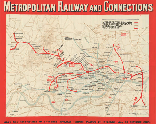 London Underground, Metropolitan Railway and Connections, 1930 (c.)