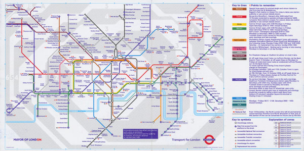 London Underground, London Underground Map, 2006