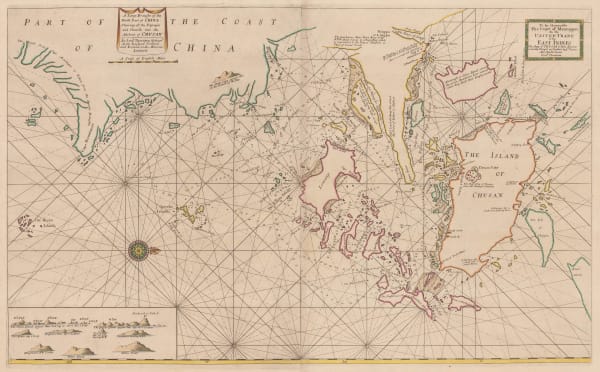 Samuel Thornton, Chart of the Zhoushan Islands, 1711