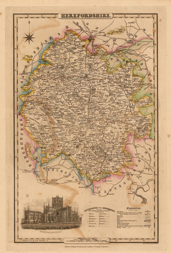 James Pigot, Herefordshire, 1830 c.