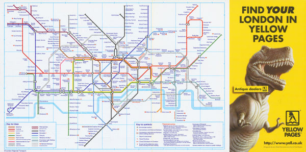 London Underground, London Underground Map, 1998