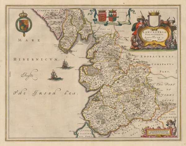 Willem & Jan Blaeu, Lancastria Palatinatvs, 1650 c.
