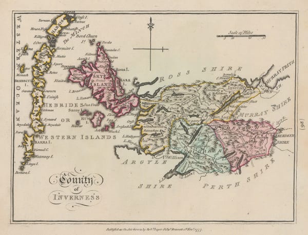 Sayer & Bennett, Inverness, Skye & the Outer Hebrides, 1777